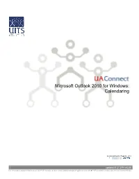 Microsoft Outlook 2010 for Windows: Calendaring