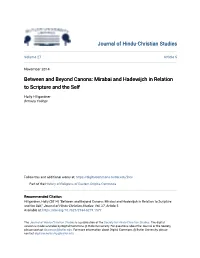 Mirabai and Hadewijch in Relation to Scripture and the Self