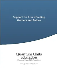 The CDC Guide to Strategies to Support Breastfeeding Mothers And