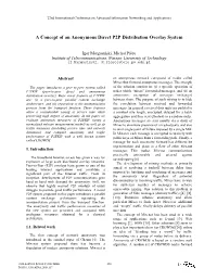 A Concept of an Anonymous Direct P2P Distribution Overlay System