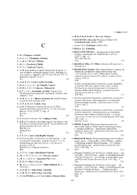 CABELJAUW C. See: Chappuys, Gabriel. C., A., S