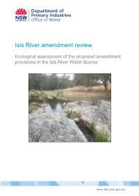 Isis River Amendment Review