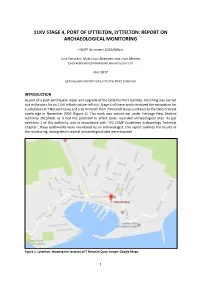Report on Archaeological Monitoring