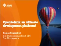 Sun Studio for What Linux?