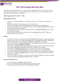 The Third Anglo-Maratha War