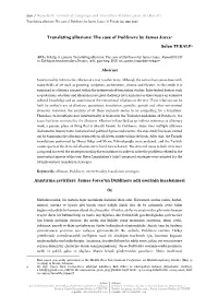 Translating Allusions: the Case of Dubliners by James Joyce / S