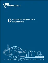 Appendix O: Hazardous Materials Site Information