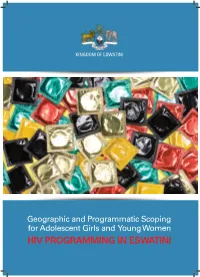 HIV PROGRAMMING in ESWATINI Design and Layout