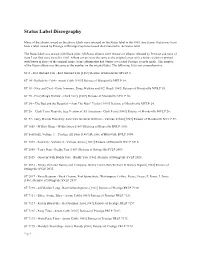 Status Label Discography