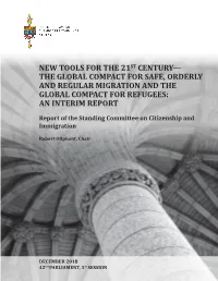 The Global Compact for Safe, Orderly and Regular Migration and the Global Compact for Refugees: an Interim Report