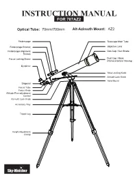 Instruction Manual for 707Az2