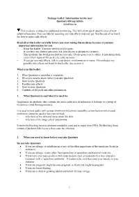 Package Leaflet: Information for the User Quofenix 450 Mg Tablets Delafloxacin