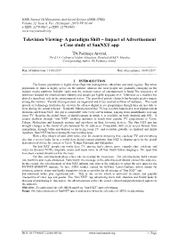 A Paradigm Shift – Impact of Advertisement a Case Study of Sunnxt App