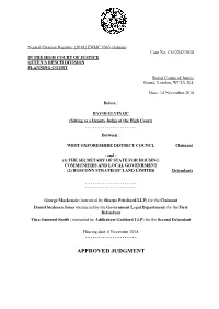 Approved Judgment