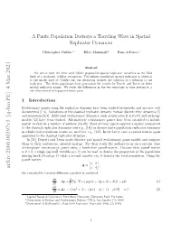 Arxiv:2006.00397V3 [Q-Bio.PE] 4 Mar 2021