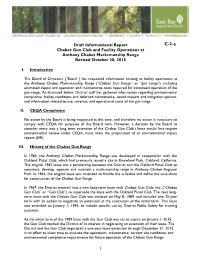 Draft Informational Report Chabot Gun Club and Facility Operations at Anthony Chabot Marksmanship Range Revised October 28, 2015