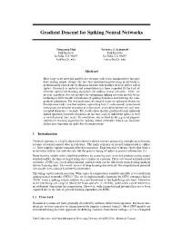 Gradient Descent for Spiking Neural Networks