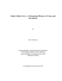 Stalin's Baku Curve: a Detonating Mixture of Crime and Revolution