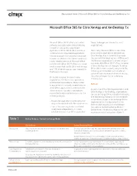 Deployment Guide | Microsoft Office 365 for Citrix Xenapp and Xendesktop 7.X