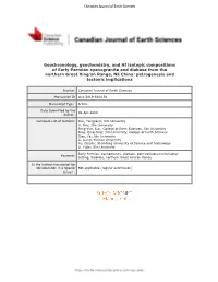 Geochronology, Geochemistry, and Hf Isotopic