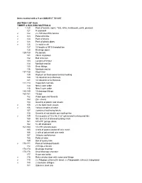 Items Marked with a V Are SUBJECT to VAT