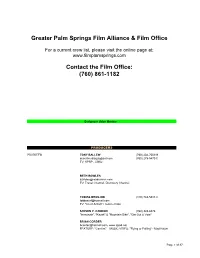 PSFA Crew List