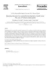 Selecting Indicators for Sustainable Development of Small Towns: the Case of Valmiera Municipality