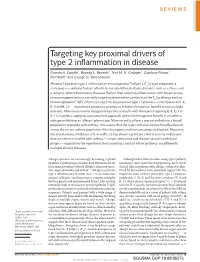 Targeting Key Proximal Drivers of Type 2 Inflammation in Disease
