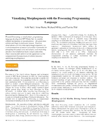 Visualizing Morphogenesis with the Processing Programming Language 15