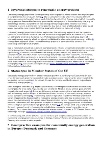 1. Involving Citizens in Renewable Energy Projects