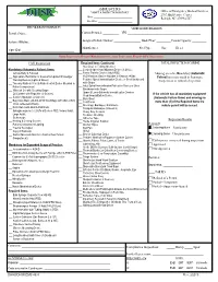 AMBULANCE BUS VEHICLE INSPECTION REPORT Office of Emergency Medical Services 2707 Mail Service Center Date: ______Raleigh, NC 27699-2707 Location: ______