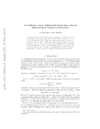 An Integral Digit Derivative Basis for Carlitz Prime Power Torsion