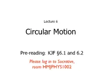 Circular Motion