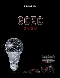 PROGRAM Table of Contents