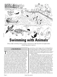 Swimming with Animals Using Simple Swimming Lessons to Foster Connections to Other Life Forms and Appreciation of What They Have to Teach Us