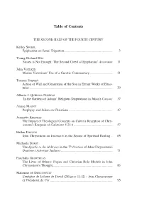Table of Contents