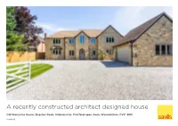 A Recently Constructed Architect Designed House