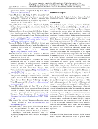 Appendix: Regional Summaries Construed to Represent Any Official USDA Or U.S