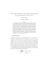 The Digamma Function and Explicit Permutations of the Alternating Harmonic Series