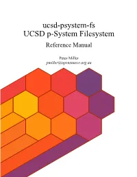 Ucsd-Psystem-Fs UCSD P-System Filesystem Reference Manual