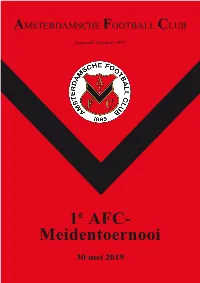 1 AFC- Meidentoernooi