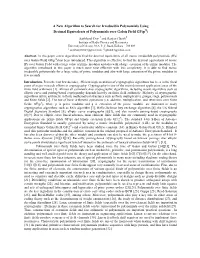 A New Algorithm to Search for Irreducible Polynomials Using Q Decimal Equivalents of Polynomials Over Galois Field GF(P )