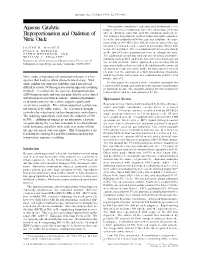 Aqueous Catalytic Disproportionation and Oxidation of Nitric Oxide
