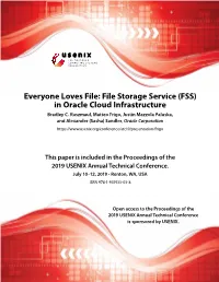 (FSS) in Oracle Cloud Infrastructure Bradley C