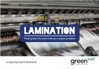 Peeling Back the Print Industry's Plastic Problem