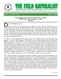 Quarterly Bulletin of the Trinidad and Tobago Field Naturalists' Club the Beating Heat of the Amazon (Part II