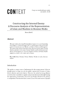 A Discourse Analysis of the Representation of Islam And