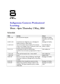 Bendigo Art Gallery Indigenous Contexts Professional Development