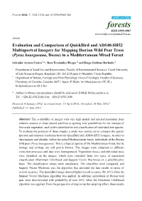 Evaluation and Comparison of Quickbird and ADS40-SH52