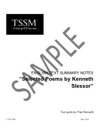 Selected Poems by Kenneth Slessor